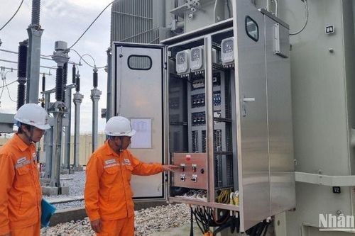 Gắn biển công trình đường dây và trạm biến áp 110kV sông Trà tỉnh Thái Bình