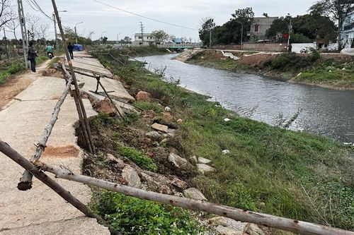 Bắc Ninh: Sớm xử lý triệt để hiện tượng lún sụt tại kênh Tào Khê