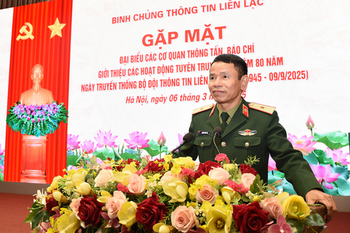 Binh chủng Thông tin liên lạc gặp mặt các cơ quan thông tấn, báo chí