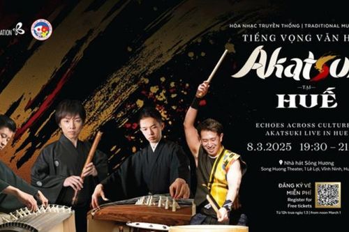 Nhóm nhạc Nhật Bản Akatsuki trình diễn tại Huế