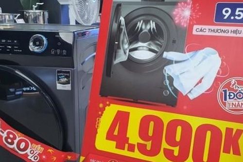 Loạt siêu thị điện máy giảm giá 'sập sàn' dịp 8/3, máy giặt chỉ từ 3,2 triệu đồng/chiếc