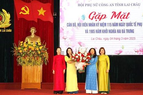 Hội Phụ nữ Công an tỉnh Lai Châu sinh hoạt chuyên đề nhân Ngày Quốc tế Phụ nữ 8/3