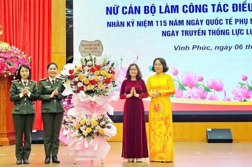 Vĩnh Phúc: Gặp mặt, biểu dương các nữ cán bộ xuất sắc trong công tác điều tra, trinh sát