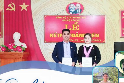 Vợ chồng cùng ngày vào Đảng