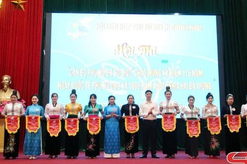 Hội thi 'Cán bộ phụ nữ cơ sở giỏi' huyện Quỳnh Nhai