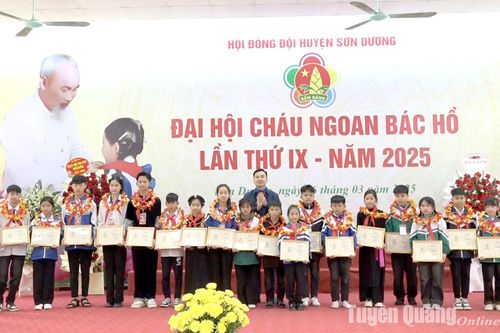 Sơn Dương tuyên dương 135 thiếu nhi đạt danh hiệu Cháu ngoan Bác Hồ
