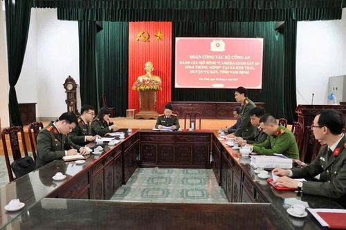 Vụ Bản (Nam Định): Bộ Công an đánh giá mô hình 'Camera giám sát an ninh thông minh' tại xã Kim Thái