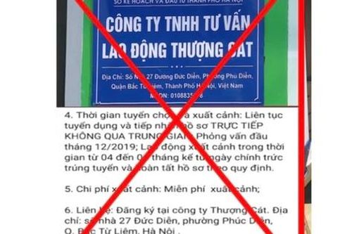 Công an Hà Nội cảnh báo chiêu lừa đảo giả mạo giấy tờ công ty xuất khẩu lao động chiếm đoạt tài sản