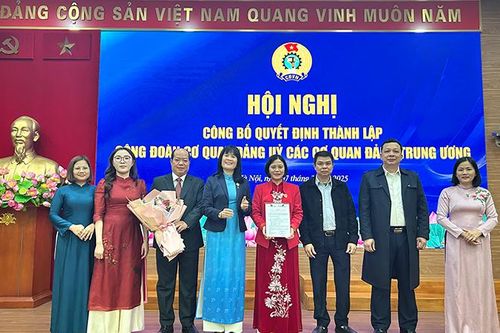 Ra mắt Ban Chấp hành Công đoàn Cơ quan Đảng ủy các cơ quan Đảng Trung ương