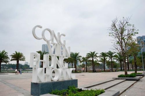 Không gian xanh của công viên Phùng Khoang sau một tháng đi vào hoạt động