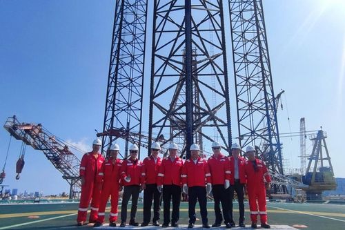Ban lãnh đạo PV Drilling thăm giàn PV DRILLING VIII
