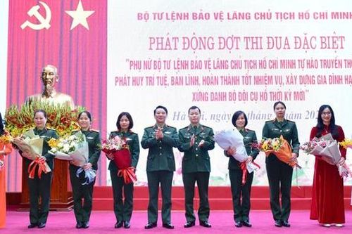 Phụ nữ Bộ tư lệnh Bảo vệ Lăng Chủ tịch Hồ Chí Minh phát động phong trào thi đua năm 2025