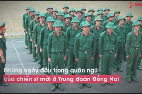 Những ngày đầu trong quân ngũ của chiến sĩ mới ở Trung đoàn Đồng Nai