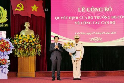 Công an tỉnh Lai Châu có tân Phó Giám đốc
