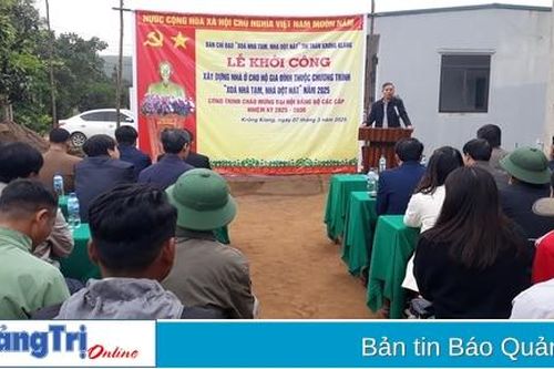 Lãnh đạo tỉnh Quảng Trị kiểm tra tình hình thực hiện chương trình xóa nhà ở tạm, nhà dột nát hai huyện miền núi Đakrông và Hướng Hóa