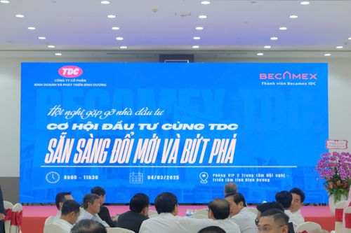 Công ty CP Kinh doanh và Phát triển Bình Dương (TDC) tổ chức thành công Hội nghị gặp gỡ Nhà đầu tư năm 2025