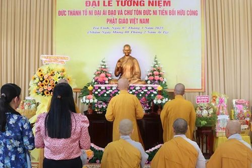 Trà Vinh: Đại lễ tưởng niệm Đức Thánh Tổ Ni Đại Ái Đạo và chư Ni tiền bối hữu công