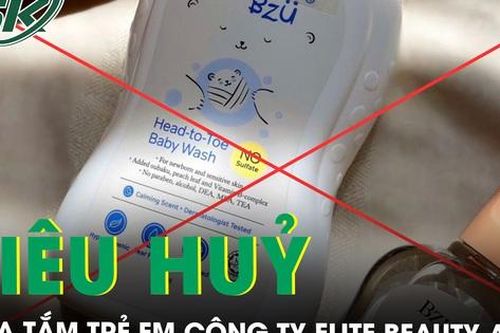 Xử phạt, tiêu hủy sữa tắm trẻ em không đạt chuẩn của công ty Elite Beauty Asia