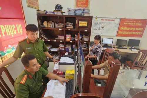 Vĩnh Phúc: Nhiều thủ tục hành chính được thực hiện tại công an cấp xã