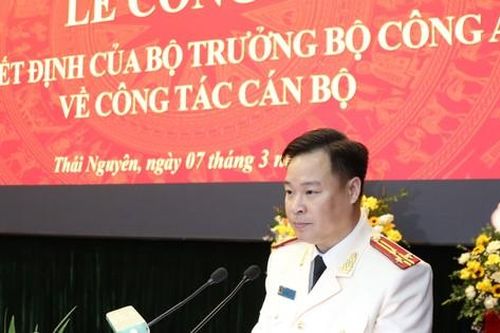 Bổ nhiệm Phó Giám đốc Công an tỉnh Thái Nguyên