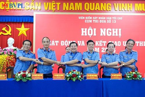 Cụm thi đua số 13 ngành Kiểm sát nhân dân ký giao ước thi đua năm 2025