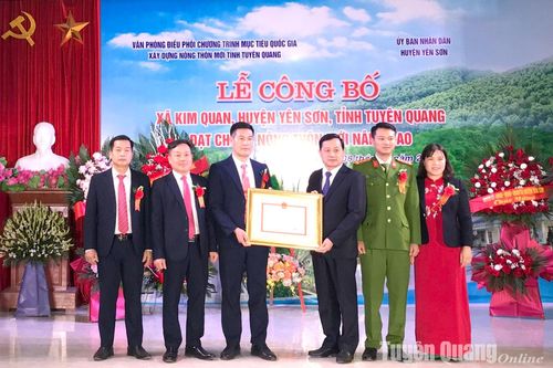 Kim Quan đạt chuẩn nông thôn mới nâng cao