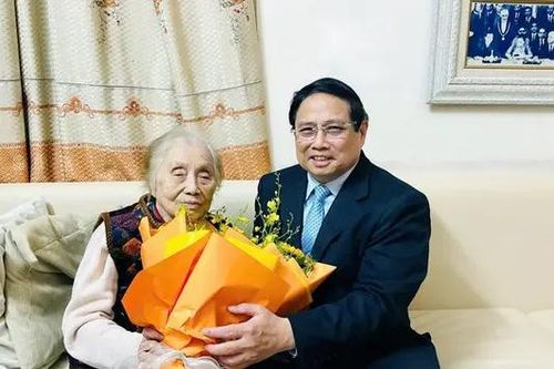 Thủ tướng thăm nguyên Phó Chủ tịch nước Nguyễn Thị Bình
