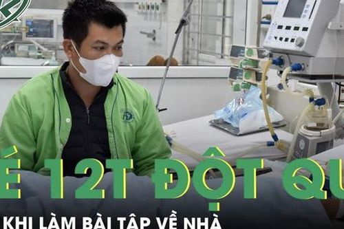 Sau khi làm bài tập về nhà, bé trai 12 tuổi bất ngờ đột quỵ