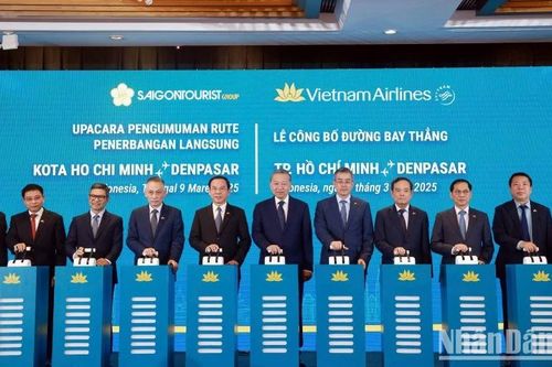 Tổng Bí thư Tô Lâm dự Lễ công bố đường bay thẳng Thành phố Hồ Chí Minh – Denpasar (Indonesia)