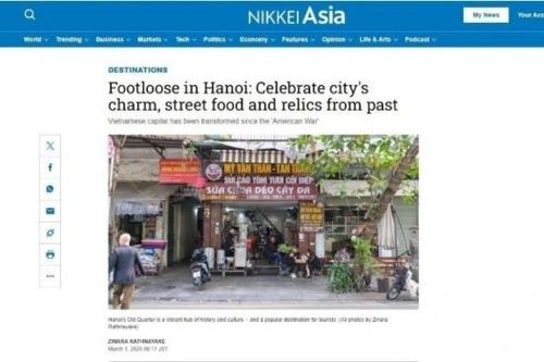 Báo Nhật khắc họa sinh động nét hấp dẫn của Thủ đô Hà Nội