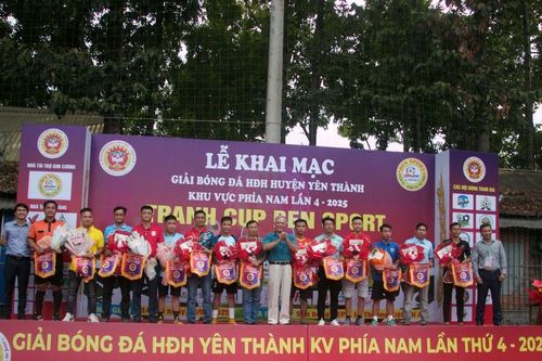 Khai mạc giải bóng đá Hội đồng hương huyện Yên Thành khu vực phía Nam lần 4 - năm 2025
