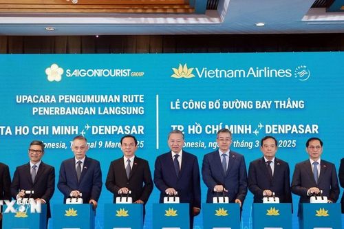 Tổng Bí thư dự Lễ khai trương đường bay thẳng Thành phố Hồ Chí Minh-Denpasar