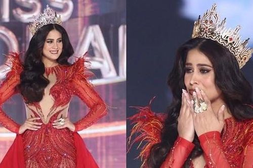 Miss Global 2023 diện thiết kế của NTK Nguyễn Minh Tuấn trong màn final walk