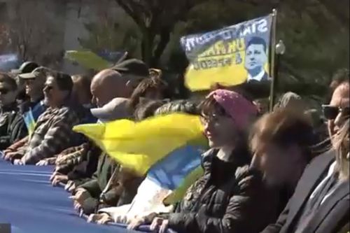 Biểu tình ở Washington kêu gọi nối lại viện trợ quân sự cho Ukraine