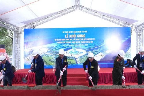 Khởi công xây dựng khu vườn hoa, cây xanh rộng 3.401m2 trên đường Võ Chí Công