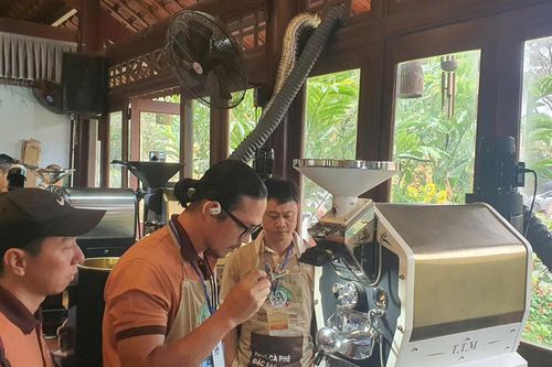 Sôi nổi cuộc thi rang cà phê đặc sản Việt Nam 2025