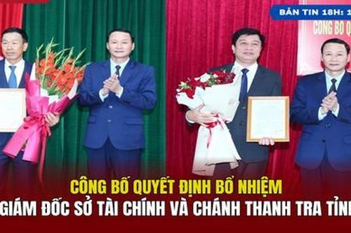 Công bố Quyết định bổ nhiệm Giám đốc Sở Tài chính và Chánh Thanh tra tỉnh Thanh Hóa
