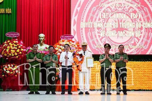 Thượng tá Nguyễn Mậu An giữ chức vụ Phó Giám đốc Công an tỉnh Khánh Hòa