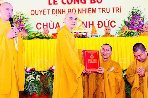 Bình Phước: Bổ nhiệm Đại đức Thích Đạt Ma Tông Huyền làm trụ trì chùa Thanh Đức