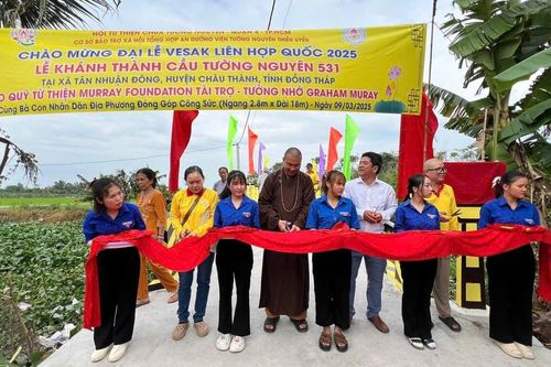 Chùa Tường Nguyên khởi công xây dựng và khánh thành 4 cây cầu nông thôn tại Sóc Trăng, Đồng Tháp