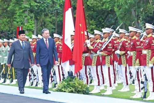 Lễ đón Tổng Bí thư Tô Lâm và Phu nhân thăm cấp nhà nước Cộng hòa Indonesia