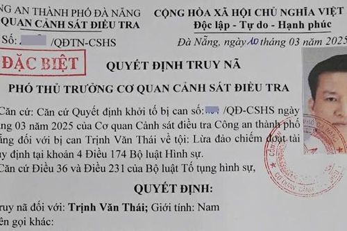 Truy nã đặc biệt đối tượng Trịnh Văn Thái