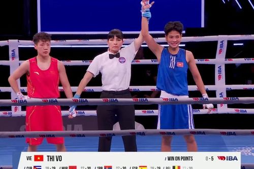 Nữ võ sĩ Việt Nam xuất sắc thắng đối thủ người Trung Quốc 5-0 ở giải vô địch thế giới