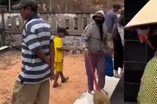 Bát nháo nạn 'xin đểu' tại nghĩa trang TP Phan Thiết, công an vào cuộc
