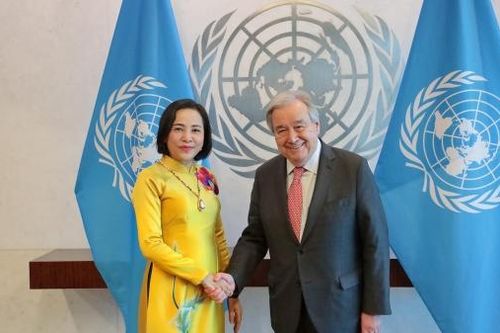 Phó Chủ tịch Quốc hội Nguyễn Thị Thanh gặp Tổng thư ký và Chủ tịch Đại hội đồng Liên hợp quốc