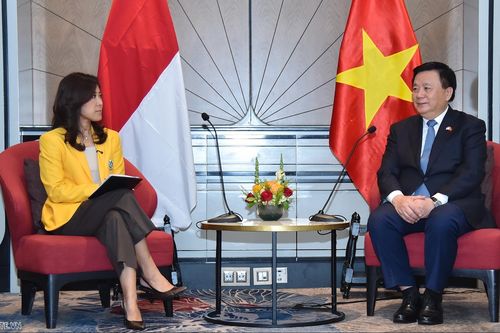 Đồng chí Nguyễn Xuân Thắng gặp lãnh đạo một số chính đảng và Chủ tịch Viện Hành chính công quốc gia Indonesia