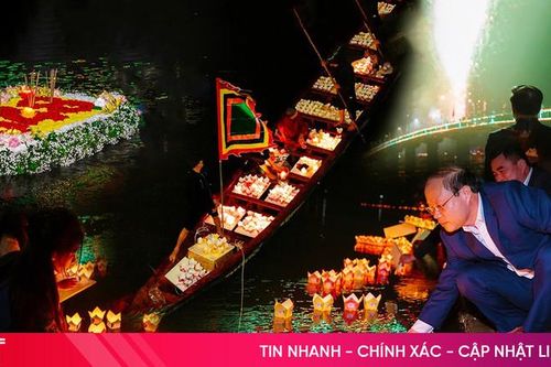 Thả 5.000 ngọn hoa đăng tưởng niệm Chế Thắng phu nhân Nguyễn Thị Bích Châu