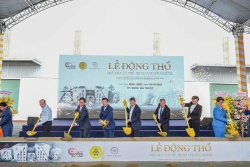 Trung Nguyên động thổ xây nhà máy cà phê lớn nhất Đông Nam Á