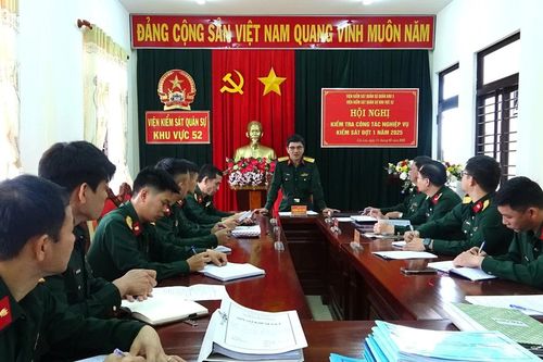 Viện Kiểm sát Quân sự Quân khu 5 kiểm tra nghiệp vụ tại Viện Kiểm sát Quân sự khu vực 52
