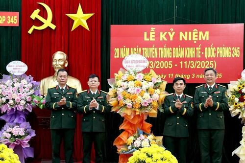 Đoàn Kinh tế - Quốc phòng 345 kỷ niệm 20 năm ngày truyền thống
